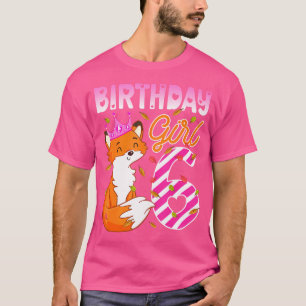 T-shirt Amoureux du renard 6ème anniversaire fille renard 