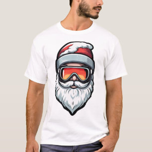 T-shirt Amoureux du ski de Noël Joyuses Fêtes San