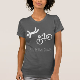 T-shirt amoureux du vélo - je fais mes propres cascades e
