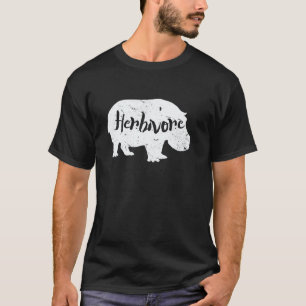T-shirt Amoureux Hippopotame Herbivore Végétalien Image Si