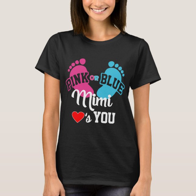 T-shirt Amours de rose ou de bleu Mimi que vous genre (Devant)