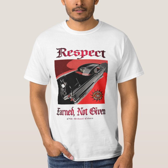 T-shirt &amp noir ; respect de l'impala OSE du rouge 58 (Devant)