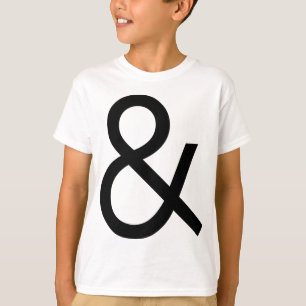 T-shirt Ampersand - Noir sur la lumière