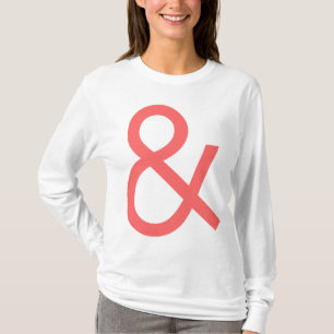 T-shirt Ampersand - Pink Tropical à la lumière