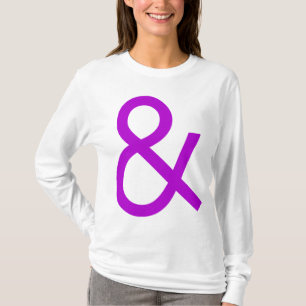 T-shirt Ampersand - Violet à la lumière
