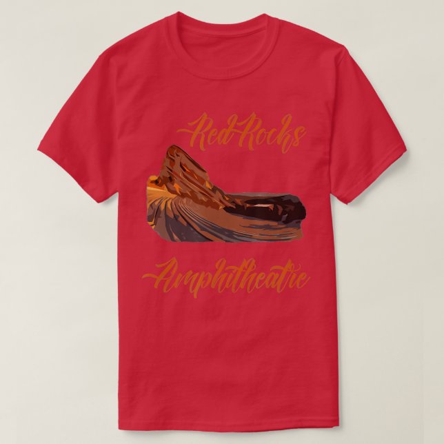 T-shirt Amphithéâtre Red Rocks Colorado (Design devant)