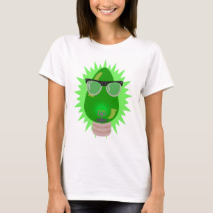 T-shirt Ampoule de Noël Nerd Cartoon personnalisé