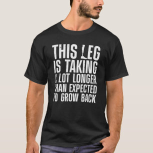 T-shirt Amputation De Jambe Drôle Conception Pour Hommes F