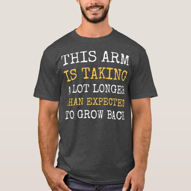 T-shirt Amputation du bras Amputé drôle Humour prothétique (Devant)