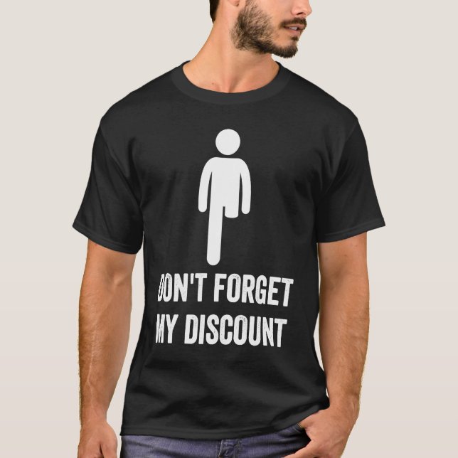 T-shirt Amputé de jambe n'oubliez pas mon mème de remise A (Devant)
