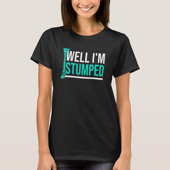 T-shirt Amputé Humour étouffé bras de jambe amusant récupé (Devant)