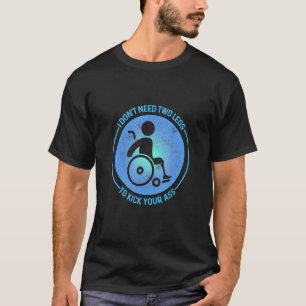 T-shirt Amputé Humour temps plein bras de jambe amusant ré