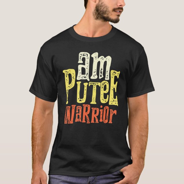 T-shirt Amputé Humour vivant Récupération du bras de jambe (Devant)