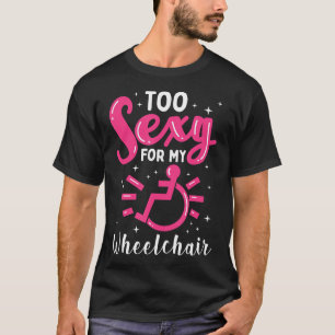 T-shirt Amputé T-Sh en fauteuil roulant pour fille handica