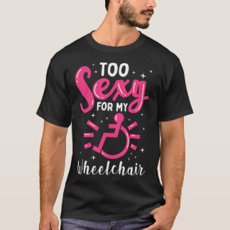 T-shirt Amputé T-Sh en fauteuil roulant pour fille handica