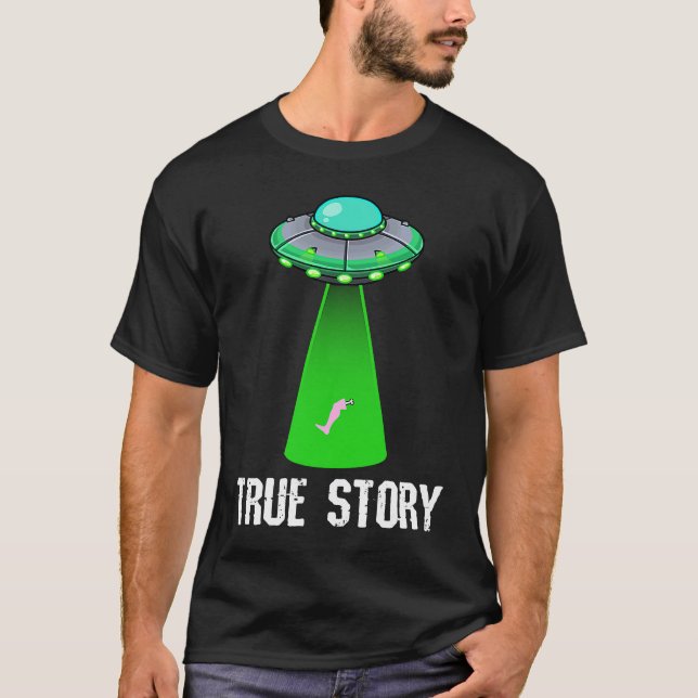 T-shirt Amputee Leg Foot Amputation UFO Alien Abduction Jo (Devant)