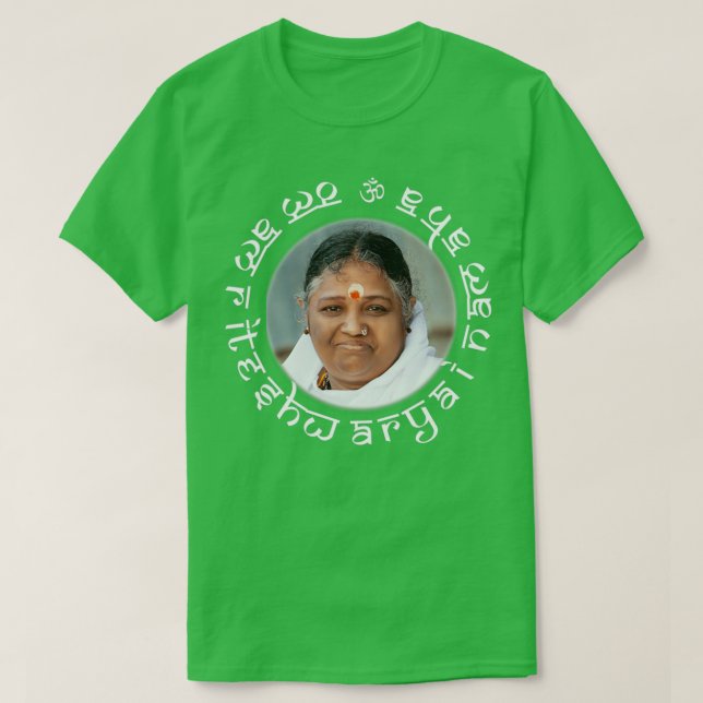 T-shirt Amritanandamayi Amma Om Amriteshwaraye Namaha (Design devant)