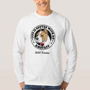 T-shirt Amstaff La Vie Personnalisée Est Meilleure Avec Un