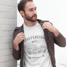 T-shirt Amsterdam Beautiful Vintage Landscape