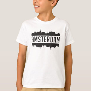 T-shirt Amsterdam City Skyline Cityscape Life Drôle cadeau