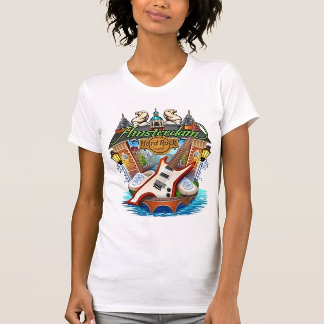 T-shirt Amsterdam hard rock (Devant)