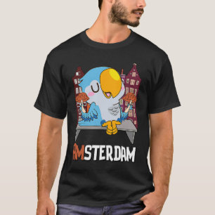 T-shirt Amsterdam Parakeet Mushroom Pays-Bas