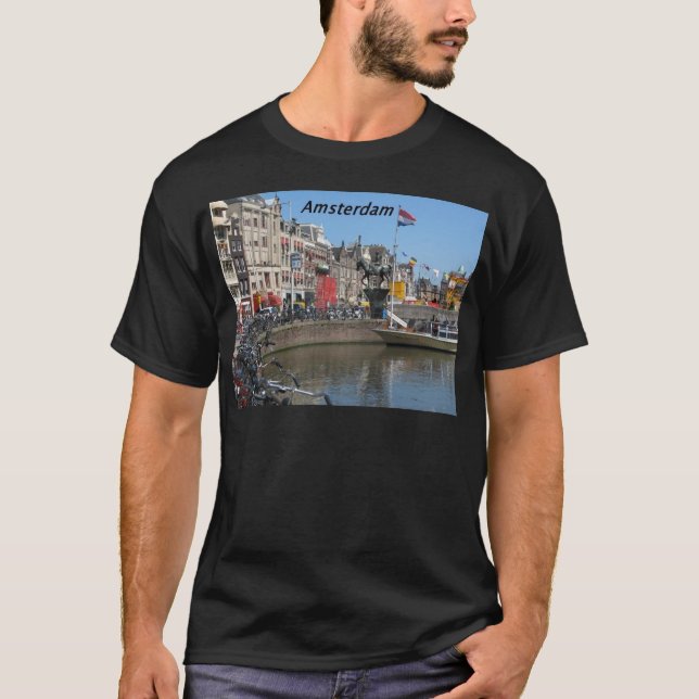 T-shirt Amsterdam - ville [kan.k]. (Devant)