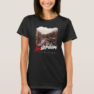 T-shirt Amsterdam Vintage Pays-Bas Hollande Amsterdam