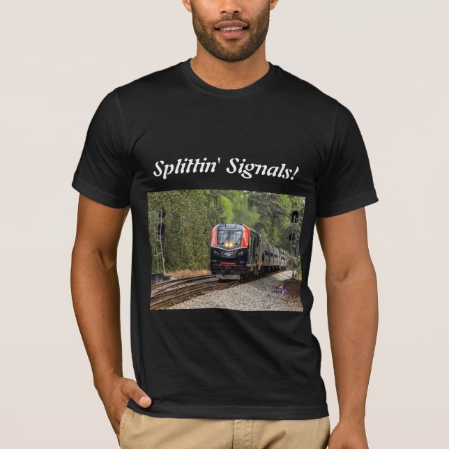 T-shirt Amtrak Splittin' Signals (Devant)
