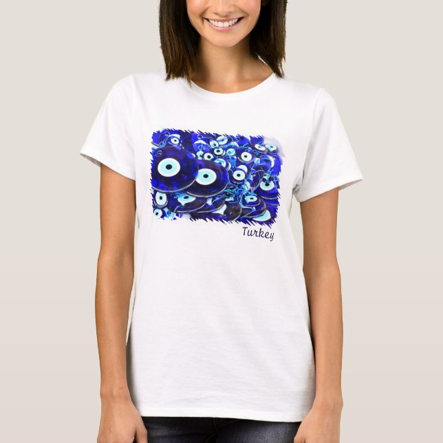 T-shirt Amulettes bleues d'oeil mauvais (Devant)
