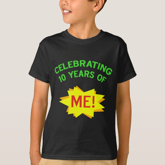 T-shirt Amusant 10e anniversaire Idée cadeau (Devant)