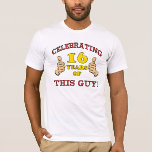 T-shirt Amusant 16ème anniversaire pour les garçons