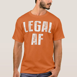 T-shirt Amusant 21e anniversaire Cadeau légal AF 21 ans