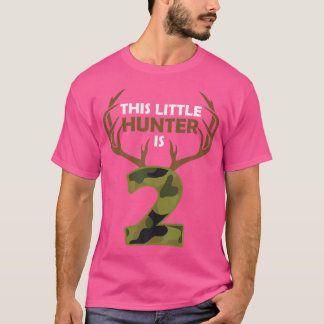 T-shirt Amusant 2E Anniversaire 2 Ans Chasseur De Cerfs Ca