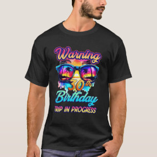 T-shirt Amusant 30 Ans Avertissement 30ème Anniversaire Vo