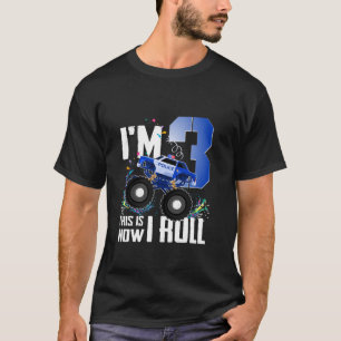 T-shirt Amusant 3e anniversaire Enfants I m 3 Police Monst