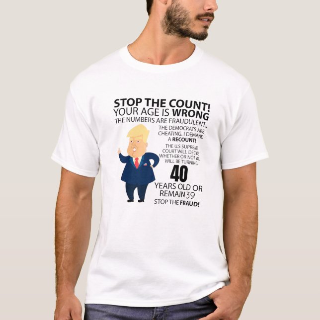 T-shirt Amusant 40E Année Anniversaire Présent Bonne Année (Devant)
