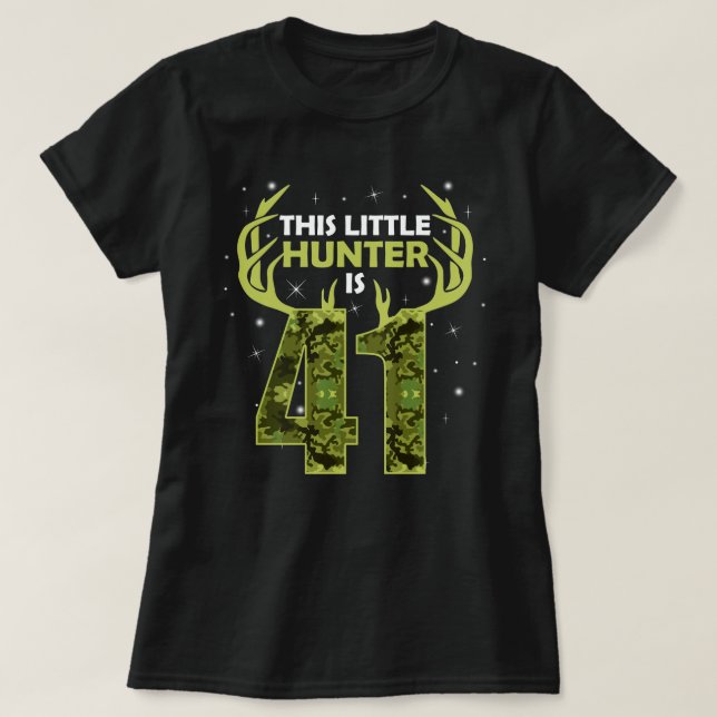 T-shirt Amusant 41 Anniversaire 41ème année Chasseur de ce (Design devant)