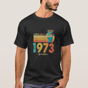 T-shirt Amusant 49e anniversaire mai 1973 Légende depuis 1