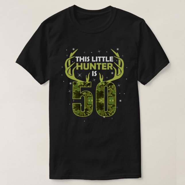 T-shirt Amusant 50 Anniversaire 50e Année Deer Hunter Don  (Design devant)