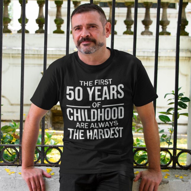 T-shirt Amusant 50e anniversaire Joke Gift 50 ans Enfance (Créateur téléchargé)