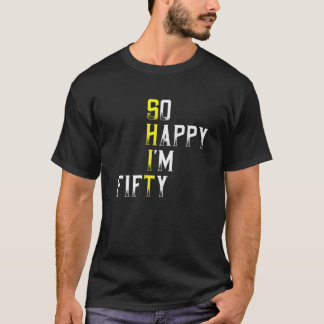T-shirt Amusant 50E Anniversaire Sarcastique 50 Ans Né Dan