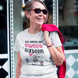 T-shirt Amusant 60 Going a On Sweet sixteen Cow Cartoon