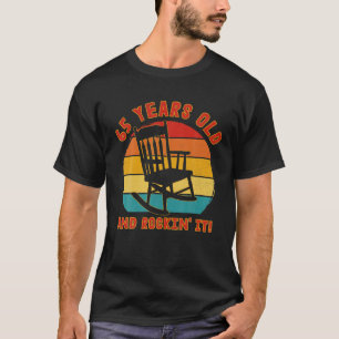 T-shirt Amusant 65E Anniversaire T Rétro 65 Ans Ancien Et