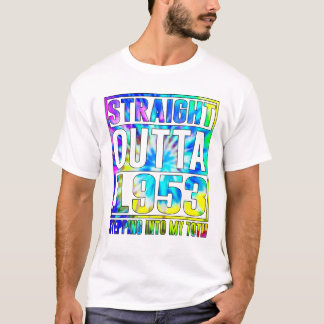 T-shirt Amusant 70E Anniversaire En Plein Temps 1953 En Pl