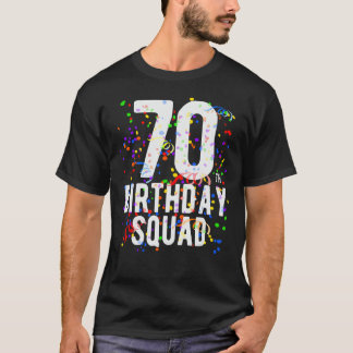 T-shirt Amusant 70e Anniversaire Escouade 70 Anniversaire 