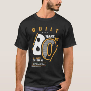 T-shirt Amusant 80e anniversaire Âge de 80 ans