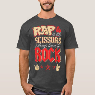 T-shirt Amusant 80s Rock Music Band Fan Rocker, Le Rap Est