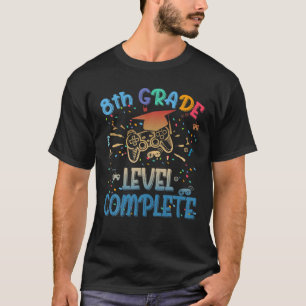 T-shirt Amusant 8E Classe Gamer Vidéo Complet 2021 Gr