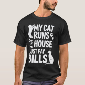 T-shirt Amusant Adulte Humour Amateur de Chat Félin Parent